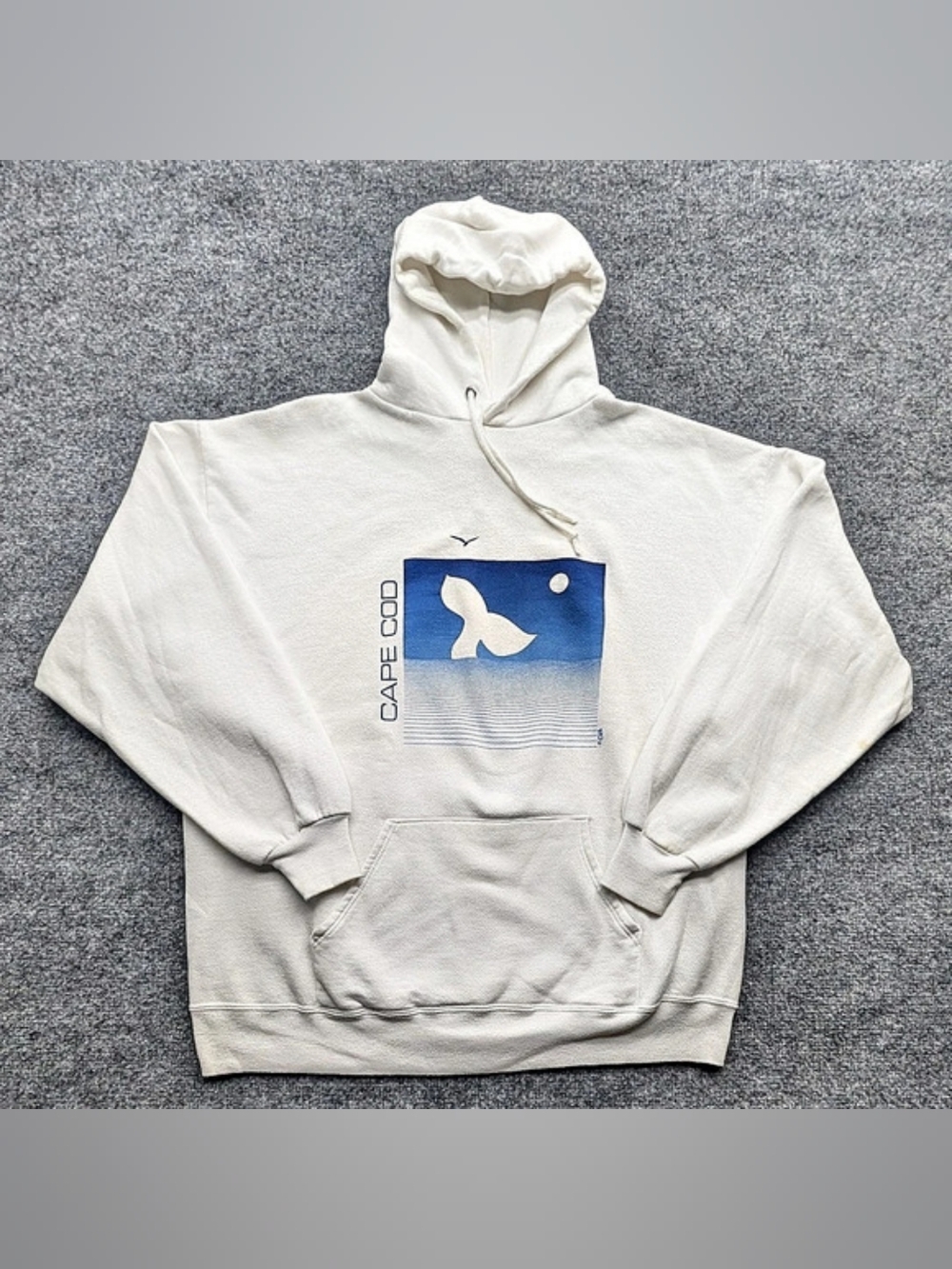 Jerzees Cape Cod Sweatshirt White Men's XXL Vintage